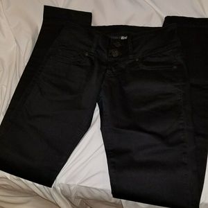 Black long and straight leg pants Size 4